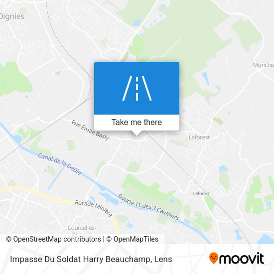 Impasse Du Soldat Harry Beauchamp map