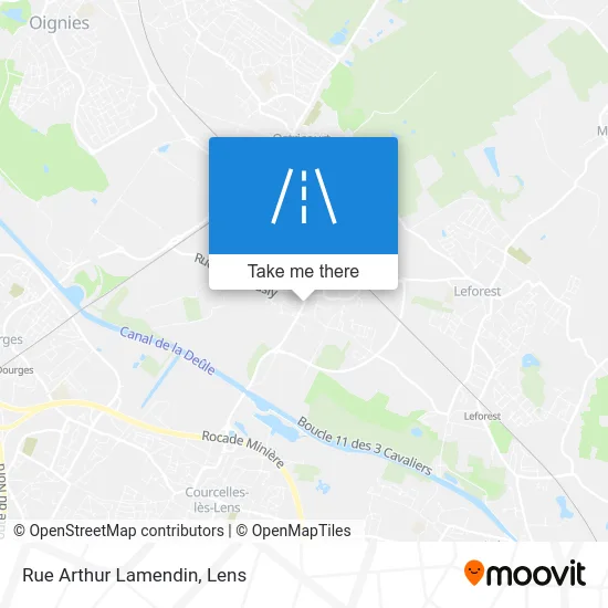 Rue Arthur Lamendin map