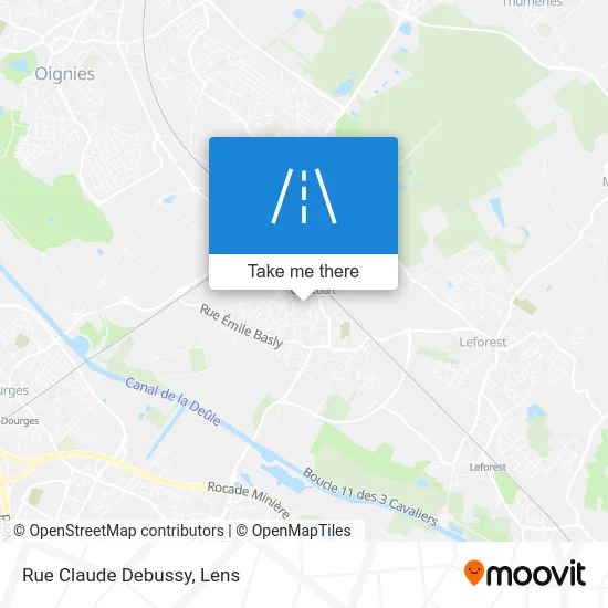 Rue Claude Debussy map