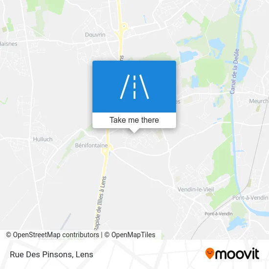 Mapa Rue Des Pinsons