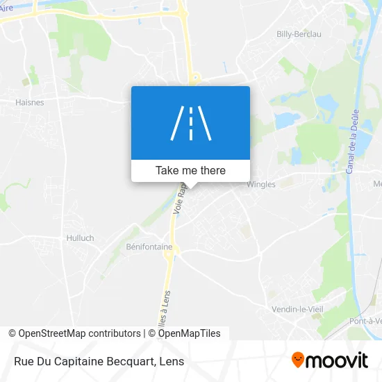 Mapa Rue Du Capitaine Becquart