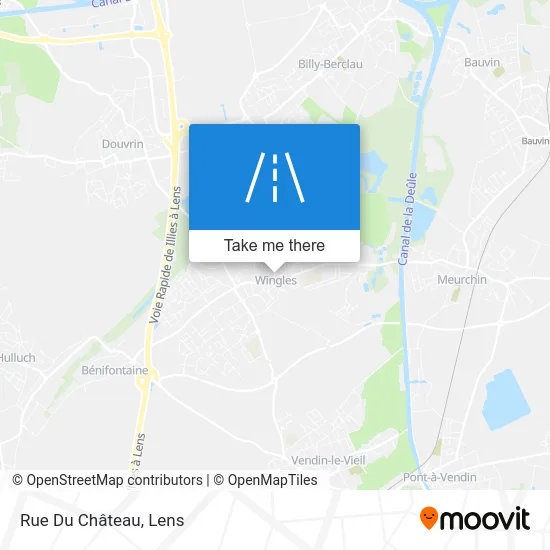 Mapa Rue Du Château