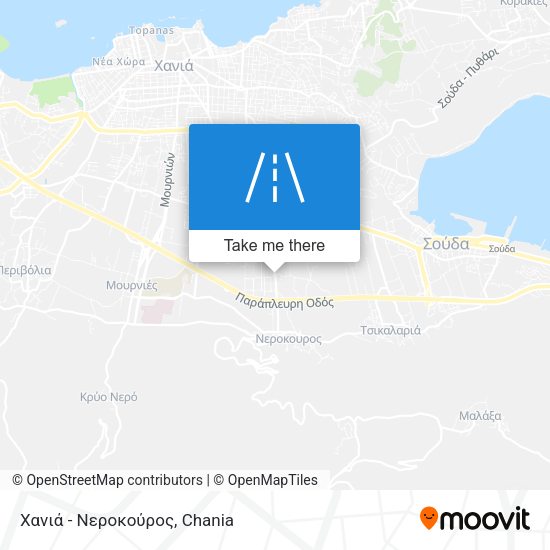 Χανιά - Νεροκούρος map