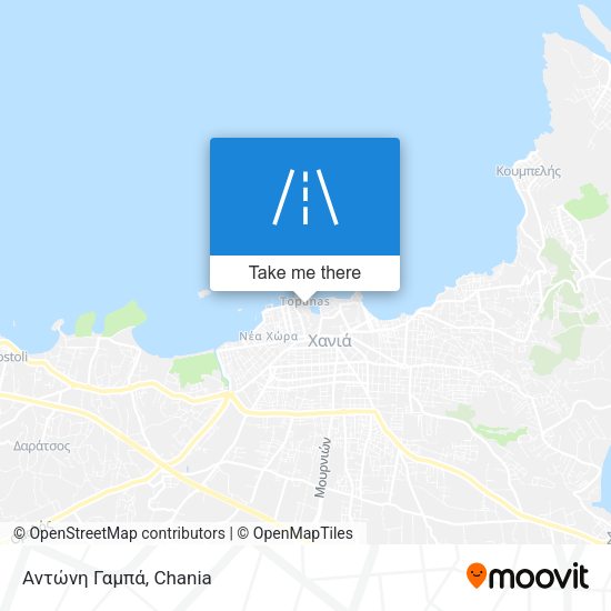 Αντώνη Γαμπά map