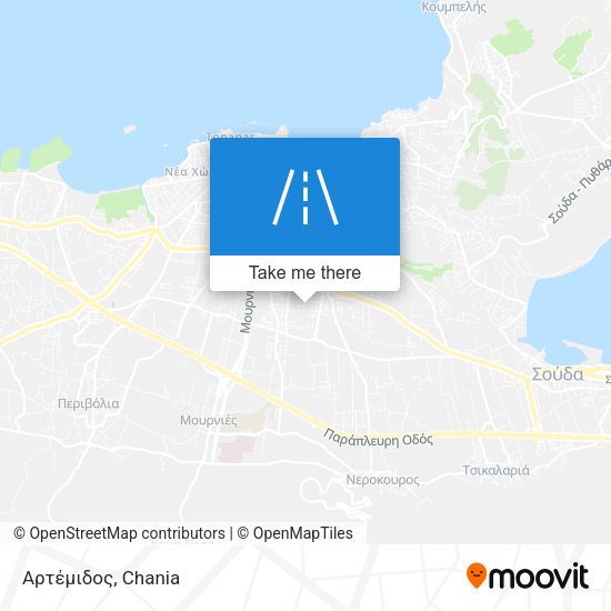 Αρτέμιδος map