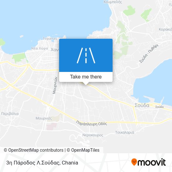 3η Πάροδος Λ.Σούδας map