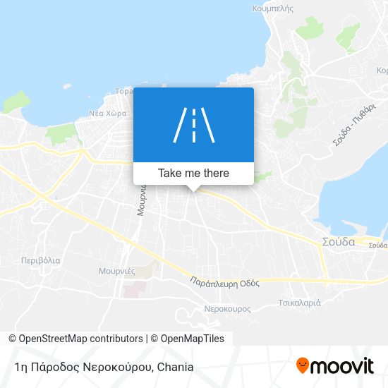 1η Πάροδος Νεροκούρου map