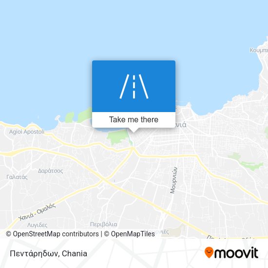 Πεντάρηδων map