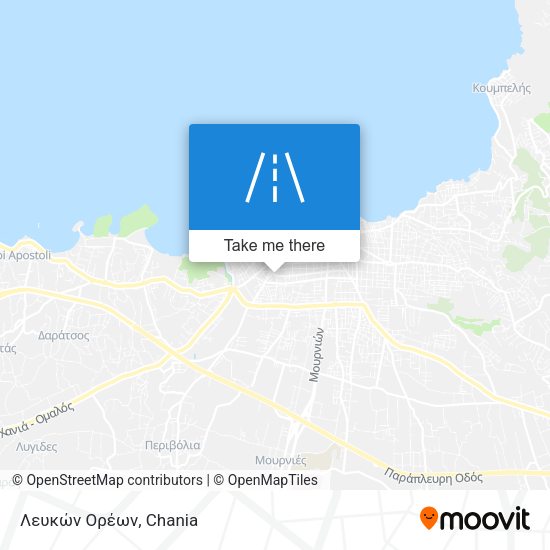 Λευκών Ορέων map