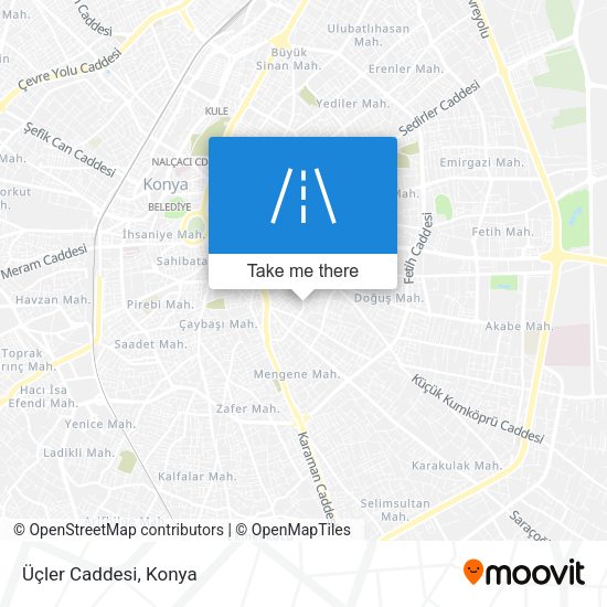 Üçler Caddesi map