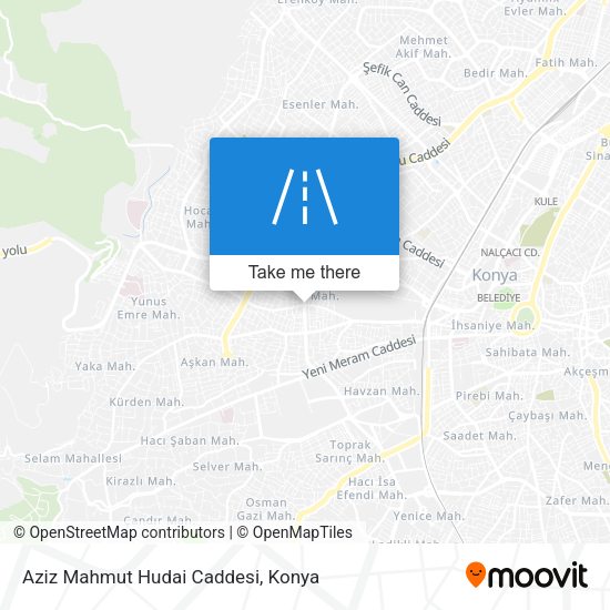 Aziz Mahmut Hudai Caddesi map