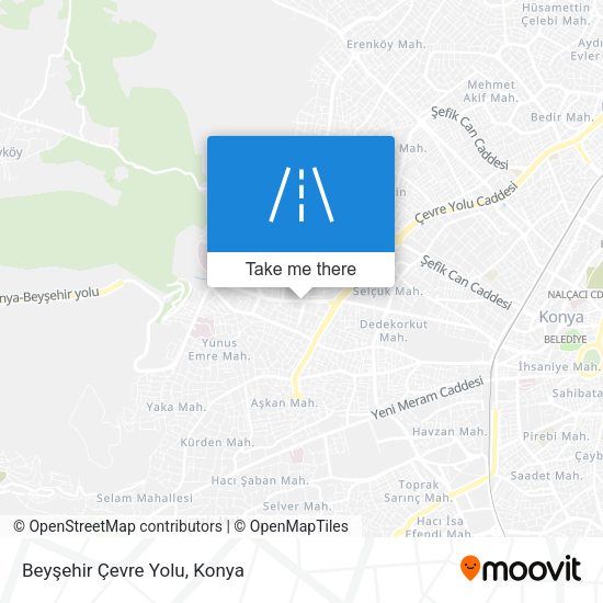 Beyşehir Çevre Yolu map