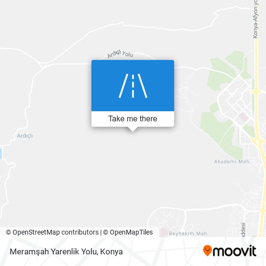 Meramşah Yarenlik Yolu map