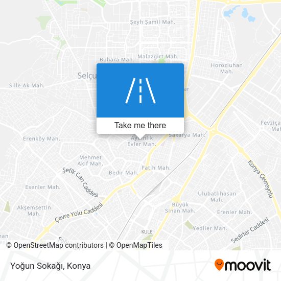 Yoğun Sokağı map