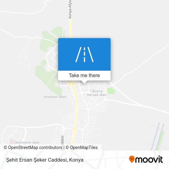 Şehit Ersan Şeker Caddesi map