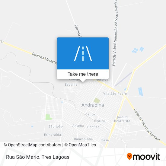 Rua São Mario map
