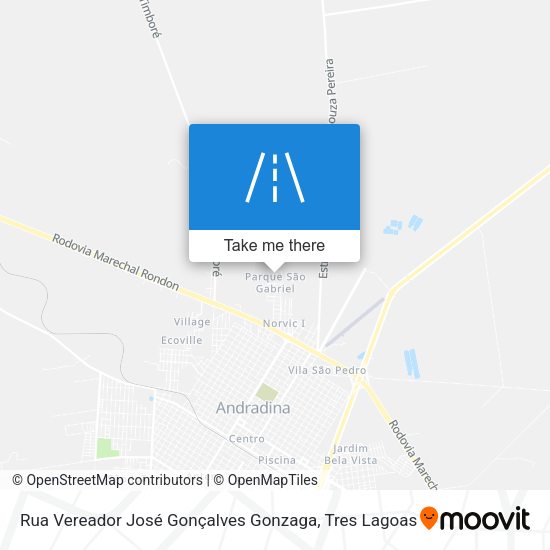 Rua Vereador José Gonçalves Gonzaga map