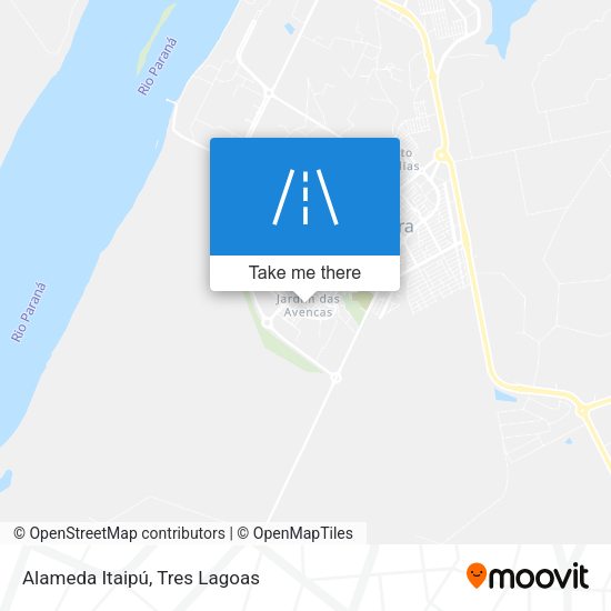 Alameda Itaipú map