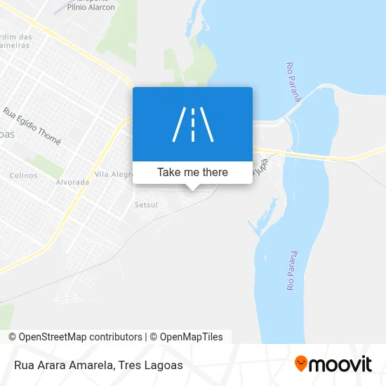 Rua Arara Amarela map