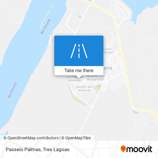 Passeio Palmas map