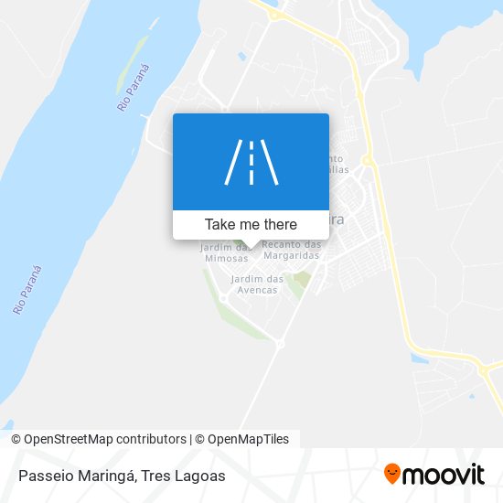 Passeio Maringá map