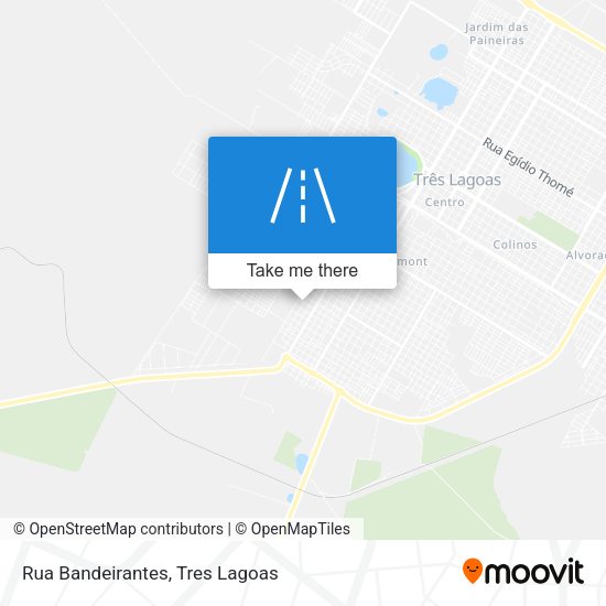 Rua Bandeirantes map