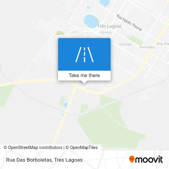 Rua Das Borboletas map