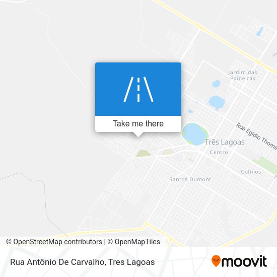 Rua Antônio De Carvalho map