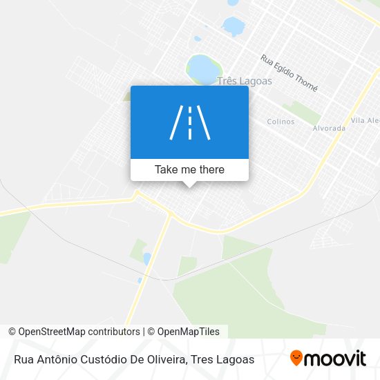 Rua Antônio Custódio De Oliveira map