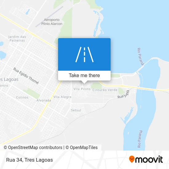 Rua 34 map