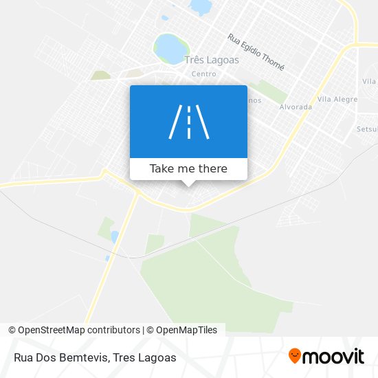 Mapa Rua Dos Bemtevis