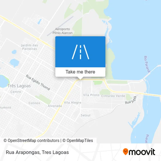Rua Arapongas map