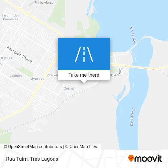 Rua Tuim map