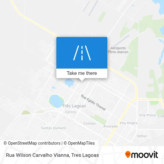 Rua Wilson Carvalho Vianna map