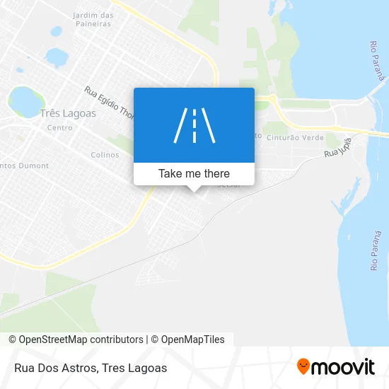 Rua Dos Astros map