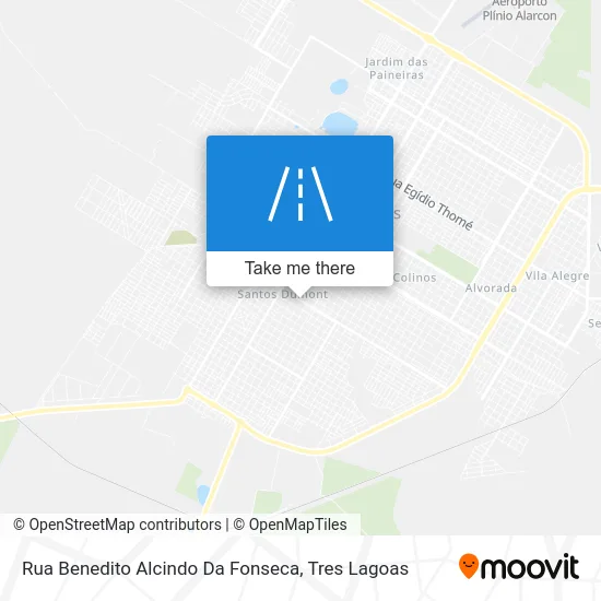Rua Benedito Alcindo Da Fonseca map