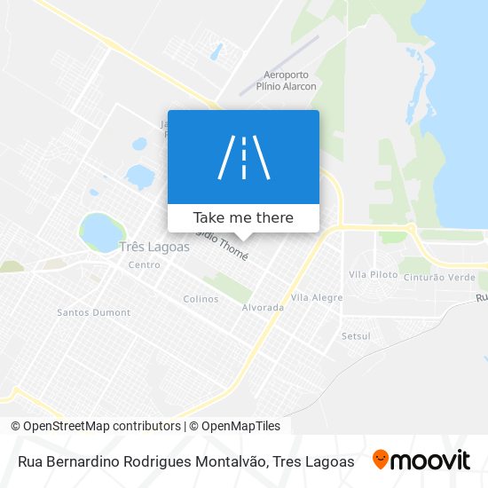 Mapa Rua Bernardino Rodrigues Montalvão