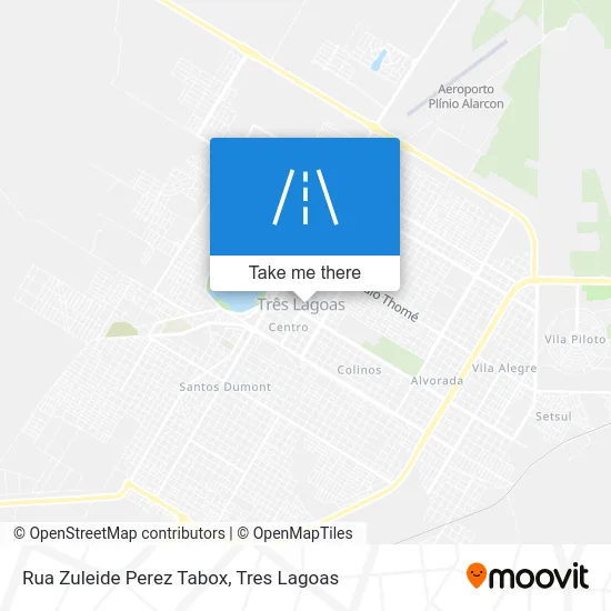 Rua Zuleide Perez Tabox map