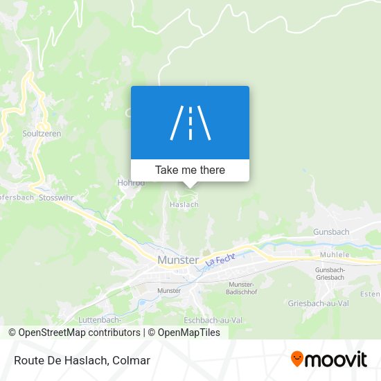 Route De Haslach map
