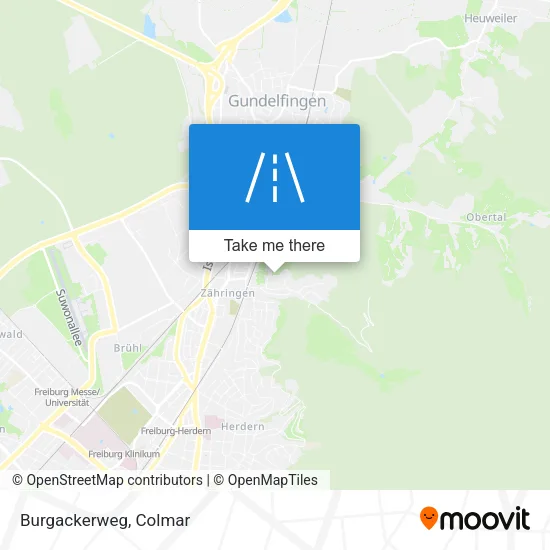 Burgackerweg map