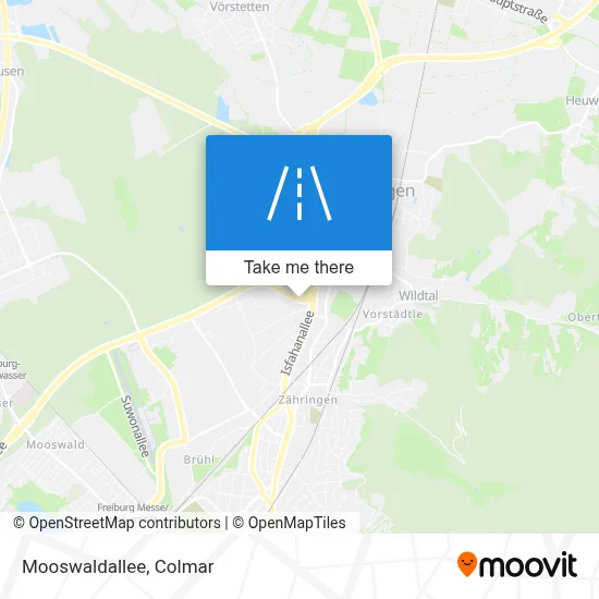 Mooswaldallee map