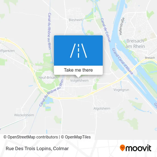 Rue Des Trois Lopins map