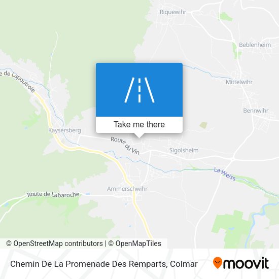 Chemin De La Promenade Des Remparts map