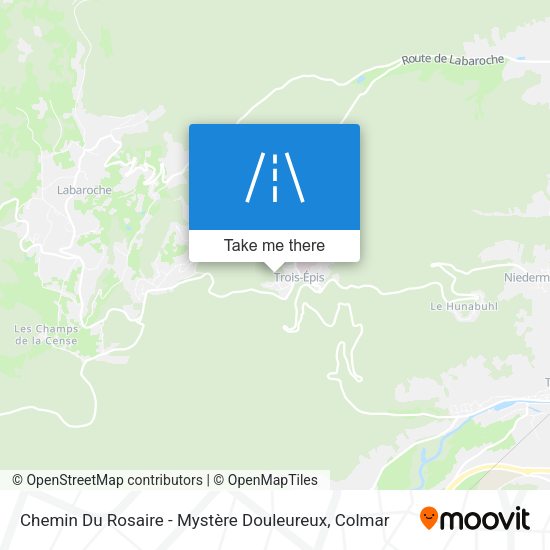 Chemin Du Rosaire - Mystère Douleureux map