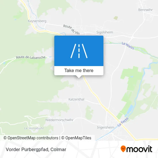 Vorder Purbergpfad map