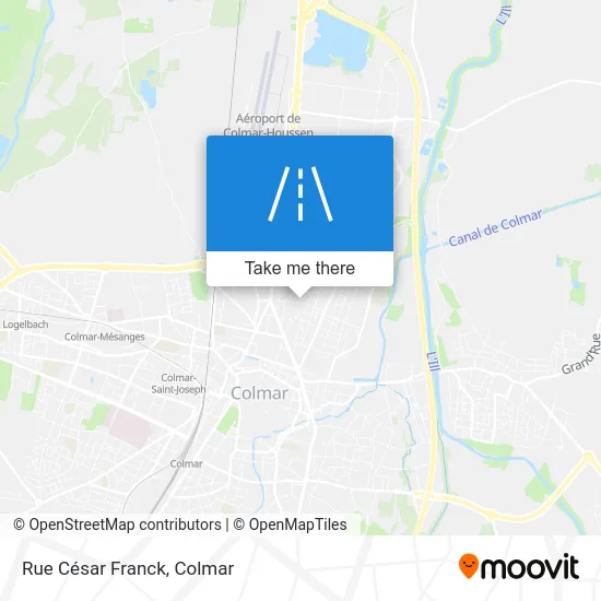Rue César Franck map