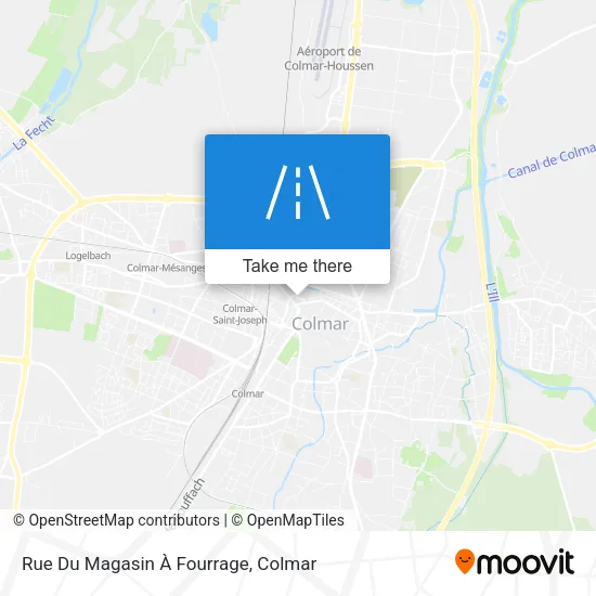 Rue Du Magasin À Fourrage map