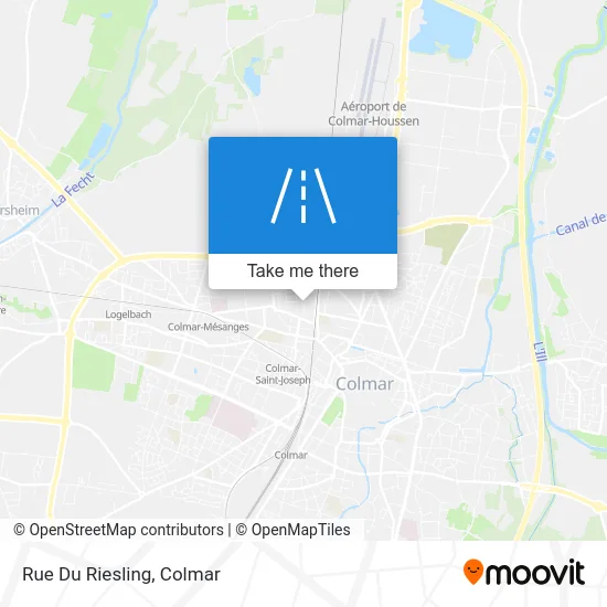 Rue Du Riesling map