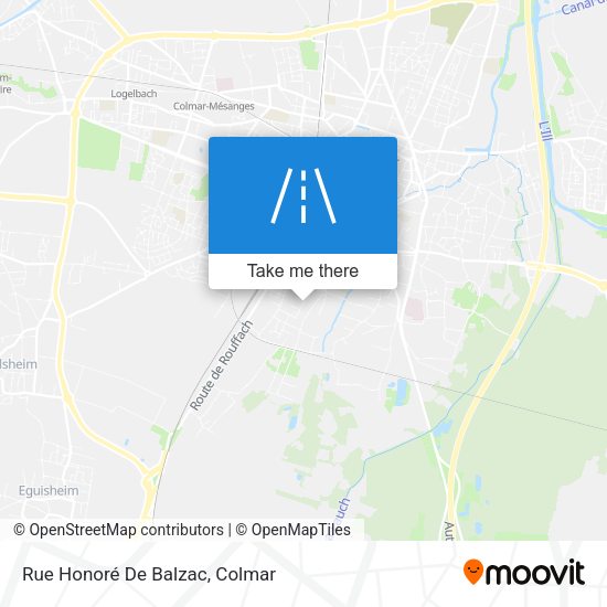 Rue Honoré De Balzac map