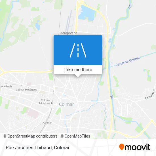 Rue Jacques Thibaud map